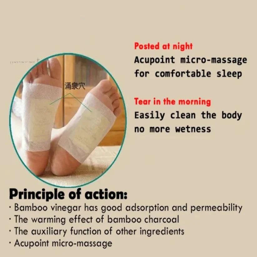 100% Merbal & Gentle Ingredient Detox Foot Pads Pack Of 10