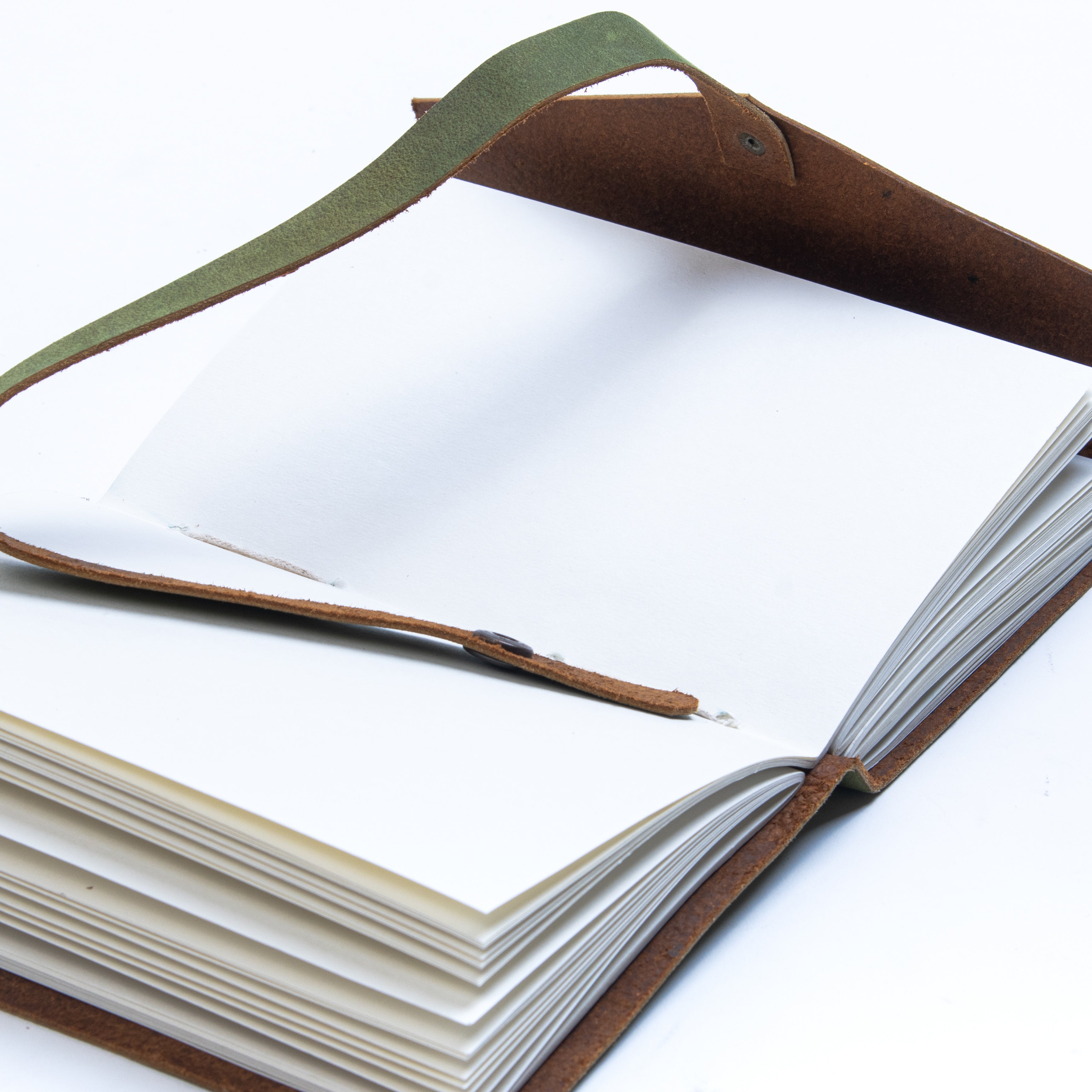 Vintage Leather Journal Diary with Belt-3