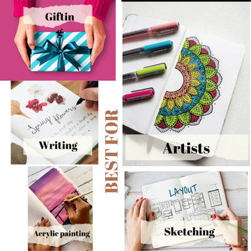 Marbled cover Hardbound Unruled Diary journal-2